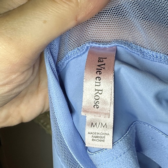 LA VIE EN ROSE | Elegant Blue Slip Dress - Picture 9 of 11